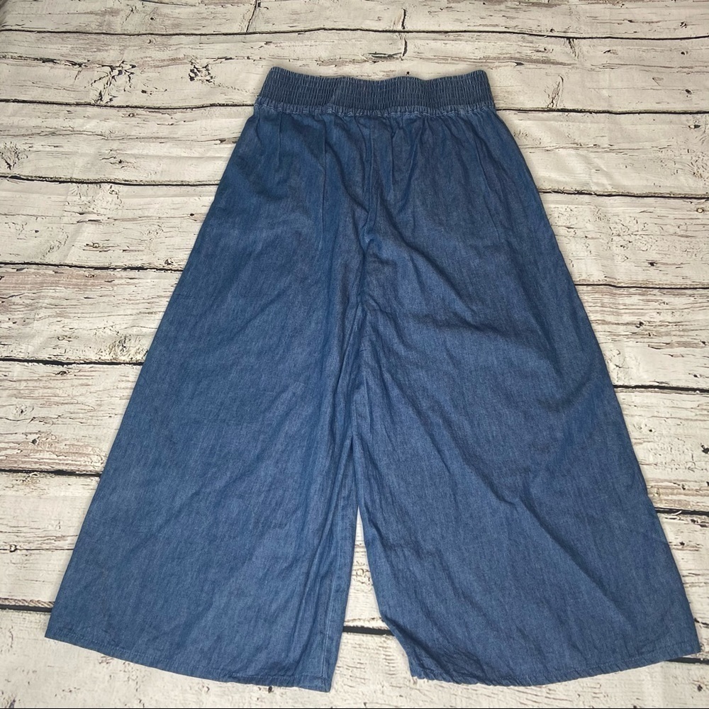 NWT RD Style Wide Leg Chambray Pants Size XS - Picture 4 of 10